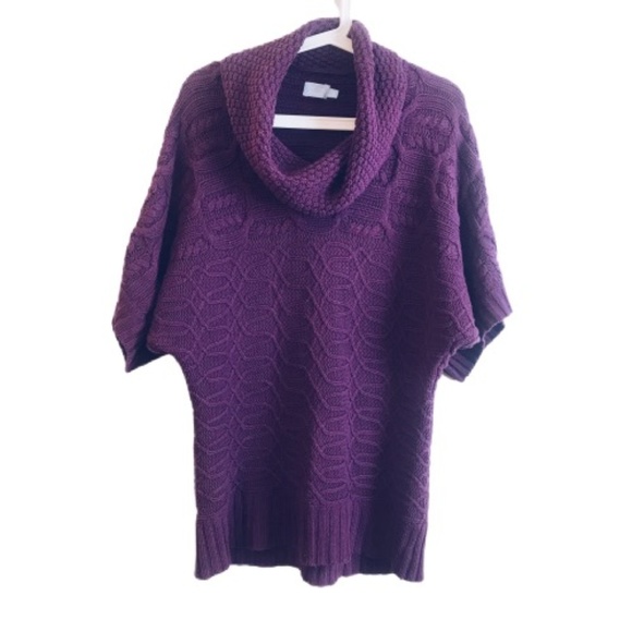 Denver Hayes Purple Cowl Neck Sweater Size S/P - Picture 1 of 4